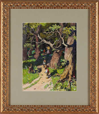 Беньяминсон Эрик Евгеньевич. Иллюстрация к сказке «Мальчик с пальчик»